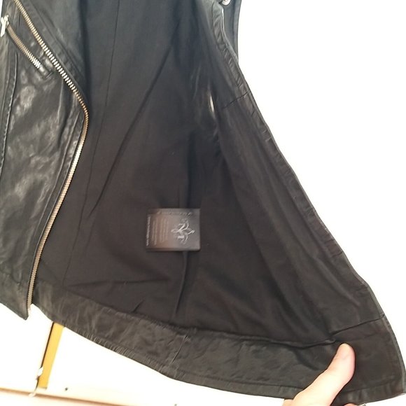 Mackage Frederica Black Leather Vest - Size XXS  Pre-owned - Picture 7 of 11